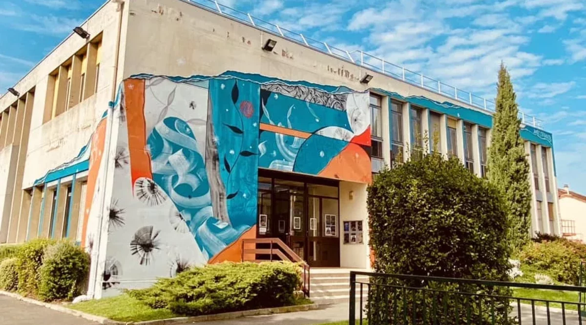 Oeuvre de street-art Epinay-sur-Seine Maison du theatre et de la danse